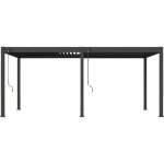 Pergola - aluminium - ombrea - bioclimatique - anthracite - 3x6 m
