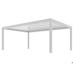 Pergola bioclimatica summer bianca 6x4 autoportante motorizzata + led