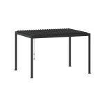 Pergola bioclimatique evora graphite - 4 x 3 m - hesp�ride