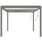 Pergola bioclimatique  windsor  - 3 x 4 m - taupe