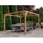 Pergola en bois lamell� - coll� caen 400 x 400 cm - maderland