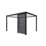 Persienne en aluminium coloris gris anthracite 123 cm pour pergola prima 4x3 Persienne en aluminium coloris gris anthracite 123 cm pour pergola prima 4x3