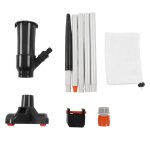 Petit aspirateur de piscine portable pour tang avec tige en alliage d'aluminium  5 sections, sac en ...