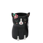 Petit cache pot allen designs en forme de chat noir Petit cache pot allen designs en forme de chat noir