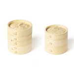 Petit cuiseur a vapeur portable d'extrieur cuiseur a vapeur en bambou pour camping pique - nique ustensile ...