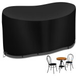 Petit ensemble de bistrot 146 x 70 x 80 cm - imperméable - pour jardin et terrasse - housse de table ... Petit ensemble de bistrot 146 x 70 x 80 cm - imperméable - pour jardin et terrasse - housse de table ...