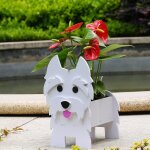 Petit jardini�re pot cadeaux westie pour les amateurs de westie trucs d�cor chien pot de fleur jardin ...