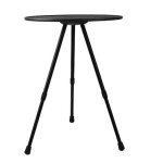 Petite table ronde pliante d'exterieur, table triangulaire relevable, table ronde portable legere