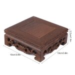 Petite thire carre dlicate, base de vase en bois, pidestal de bonsa en bois massif, dcoration ...
