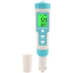 Ph - m�tre 7 en 1 salinit� / ph / sg / tds / ec / orp / tempm�tre testeur de moniteur de qualit� de l'eau ...