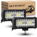 Phare de travail led tracteur 2pcs 120w 17. 8cm projecteur led voiture 12v barre lumi�re de travail led ...