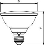 Philips master valeur par30s led spot 9. 5w 2700k dimmable - 8719514443204