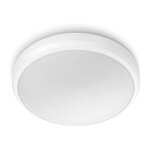Philips plafonnier doris - 6w - 2700 kelvin - ip54 - blanc