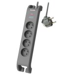 Philips - réf:spn3140a / 19 - rallonge multiprise parasurtenseur, 4 prises - 2m gris Philips - réf:spn3140a / 19 - rallonge multiprise parasurtenseur, 4 prises - 2m gris