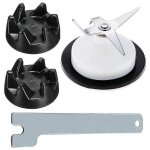 Pieces de rechange pour coupleur de mixeur kitchenaid : lame et coupleur a 4 lames( noir argent) Pieces de rechange pour coupleur de mixeur kitchenaid : lame et coupleur a 4 lames( noir argent)