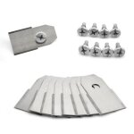 Pièce de rechange pour tondeuse à gazon, 30 pièces, 0. 6mm, avec vis, pour robot de jardin - type silver ... Pièce de rechange pour tondeuse à gazon, 30 pièces, 0. 6mm, avec vis, pour robot de jardin - type silver ...