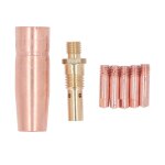 Pices de torche de soudage mig 0. 8mm, buse  gaz diffuseur embouts de contact de remplacement pour ...