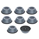Pieds anti - vibrations pour lave - linge / s�che - linge gris 8 - pack