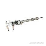 Pied à coulisse à vernier numérique 150 mm silverline 380244 Pied à coulisse à vernier numérique 150 mm silverline 380244