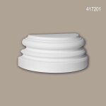Pied de demi - colonne profhome 417201 moulure de fa�ade colonne el�ment de fa�ade style ionique blanc ...
