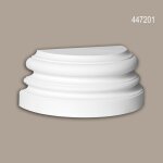 Pied de demi - colonne profhome 447201 moulure de fa�ade colonne el�ment de fa�ade style ionique blanc ...
