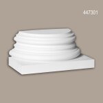 Pied de demi - colonne profhome 447301 moulure de fa�ade colonne el�ment de fa�ade style corinthien blanc ...