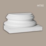 Pied de demi - colonne profhome 447302 moulure de fa�ade colonne el�ment de fa�ade style corinthien blanc ...