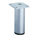 Pied de meuble aluminium rond - h150mm - argent anodis� hettich