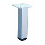 Pied de meuble carr� en aluminium 30x30 - h150mm - argent anodis� hettich