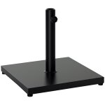 Pied de parasol carr� dim. 45l x 45l x 39h cm poids net 18 kg m�tal noir