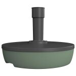 Pied de parasol eda plastique gris et laurier 32kg