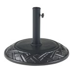 Pied de parasol jardin ext�rieur avec adaptateurs 37 / 42 / 52 / 58 mm fer noir helloshop26 03 0010253 ...
