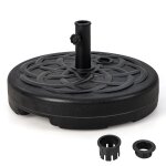 Pied de parasol lourd pour parasol diamtre 38 et 48 mm socle parasol extrieur en hdpe rempli de 39kg ...