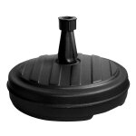 Pied de parasol plastique rond a remplir pour tige 18mm a 33mm.