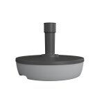 Pied de parasol rond 20l a remplir gris béton Pied de parasol rond 20l a remplir gris béton