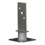 Pied de poteau en me avec platine - hauteur 230 mm - ppsdt230 simpson strong - tie