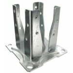 Pied de poteau carr� sur platine - galvanis� - ag527p simpson strong - tie