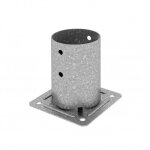 Pied de poteau rond - sur platine - ppjrb100 simpson strong - tie