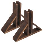 Pieds de support de sparation de pice, lot de 2, clture de jardin en bois, base de poteau de jardin ...