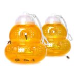 Pige  abeilles suspendu en forme de gourde, 2 pices, attrape - abeilles en plein air, dissuasif, tueur ...
