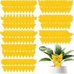 Pige collant double face, piege a moucherons interieur, plantes autocollants colle, anti moucherons ...