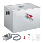 Piège à graisse commercial - duoku - intercepteur de 8 lb - séparateur de 2, 8 gpm, pour restaurant, ... Piège à graisse commercial - duoku - intercepteur de 8 lb - séparateur de 2, 8 gpm, pour restaurant, ...