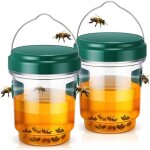 Pi�ge a guepes ext�rieur 2 pack - piege guepe et frelon r�utilisable avec attractif guepes et frelons, ...