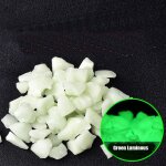 Pierres lumineuses fluorescentes, gravier brille dans la nuit, dcoration de cour, pavage de jardin, ...
