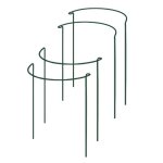 Pieu de support de plantes, paquet de 4 supports de plantes de jardin en mtal demi - rond, anneau de ...