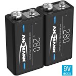 Pile 9v ansmann type 280mah nimh 1, 2v - bloc (2 unit�)
