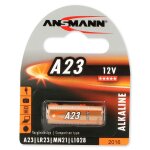 Pile ansmann alcaline a23, mn21, v23ga, ke23a - 1, lrv08 et k23a (1pce)