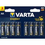 Piles lr06 alcalines aa energy 1. 50v 2960mah x8 varta