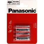 Piles r03 aaa saline carbone zinc 1. 50v x4 panasonic