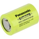 Pile rechargeable spciale 4 / 5 sub - c  tte plate nicd panasonic n1250scr 1. 2 v 1200 mah